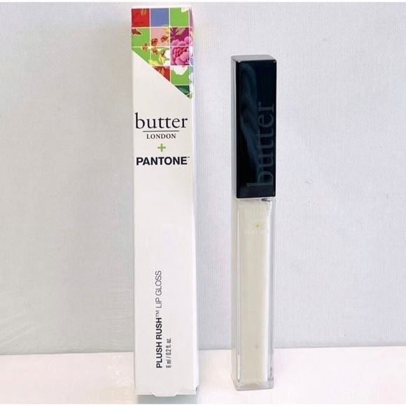 butter LONDON + Pantone Plush Rush Lip Gloss Sparkling Green NIB - Picture 3 of 5